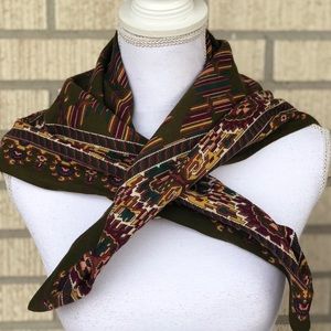 Square cotton scarf made in Italy